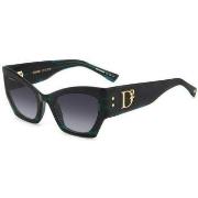 Lunettes de soleil Dsquared D2 0132/S Lunettes de soleil, Vert/Gris, 5...