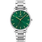 Montre Pierre Lannier ESSENTIAL Cadran Vert Bracelet Acier Argenté