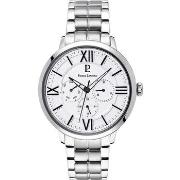 Montre Pierre Lannier BEAUCOUR Cadran Blanc Bracelet Acier Argenté