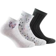 Chaussettes Kindy Lot de 3 paires de socquettes en coton motif papillo...