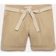 Short Promod Short à pinces + ceinture