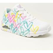 Baskets Skechers BASKET UNO CHANGED LOVE BLANC