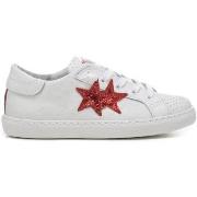 Baskets enfant 2 Stars SNEAKER BAMBINA PELLE CON LOGO LATERALE