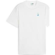 T-shirt Puma Downtown Logo Tee / Blanc