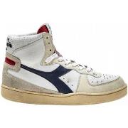 Baskets montantes Diadora mi_basket_punched_italia_red