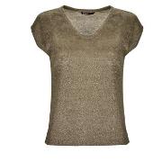 T-shirt Only ONLSILVERY S/S V NECK LUREX TOP JRS