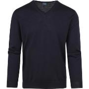 Sweat-shirt Olymp Pull Merino Bleu foncé