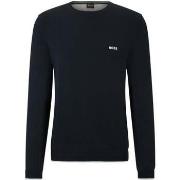 Polaire BOSS Sweat marine en coton bio