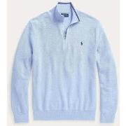 Sweat-shirt Ralph Lauren Pull demi-zip bleu