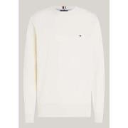 Sweat-shirt Tommy Hilfiger Pull beige en coton bio