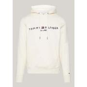 Polaire Tommy Hilfiger Sweat à capuche beige en coton bio