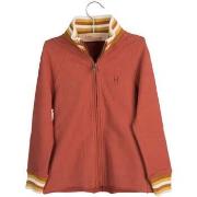 Pull enfant Little Hedonist Veste zippée rouge neuve