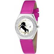 Montre Sc Crystal MF316-LICORNE+BRACELET006-FUSHIA