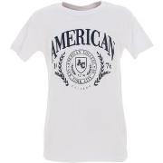 T-shirt enfant American College Tshirt broderie