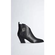 Bottes Liu Jo Santiags noires en cuir