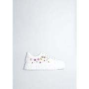 Baskets Liu Jo Sneakers blanches avec pierres fantaisie