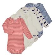 Pyjamas / Chemises de nuit Petit Bateau BODY US ML BALEINE PACK X5