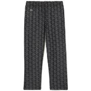 Pantalon enfant Lacoste PANTALON DE SURVÊTEMENT NOIR AVEC MOTIFS MONOG...