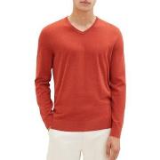 Pull Tom Tailor Pull BASIC V NECK Warm Red