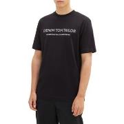 T-shirt Tom Tailor Tee Shirt DENIM Black