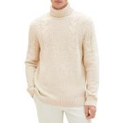 Pull Tom Tailor Pull COL ROULE White Beige