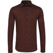 Chemise Desoto Chemise Moderne Kent Sans repassage Marron