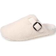 Chaussons Isotoner Chaussons mules Femme Sherpa Ivoire