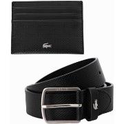 Ceinture Lacoste Coffret Cadeau Ceinture/Porte-Cartes En Cuir