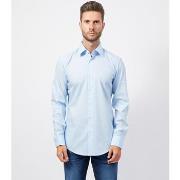 Chemise BOSS Chemise homme coupe slim en popeline de coton