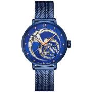 Montre Pierre Lannier RCS Cadran Bleu Bracelet Acier Milanais Bleu