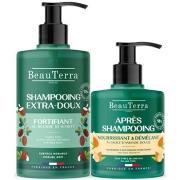 Shampooings Beauterra Shampooing Fortifiant Extra-doux 750 Ml + Après-...