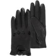 Gants Isotoner Gants de conduite cuir Femme Noir