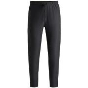 Pantalon BOSS BAS DE SURVÊTEMENT ACTIVE STRETCH NOIR AVEC DÉTAILS RÉF