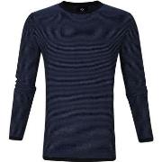 Sweat-shirt Suitable Pull-over Leo Coton Bleu Marine