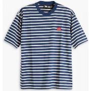 T-shirt Levis A1005 0027 BOX TEE-CREAM AND BLUE