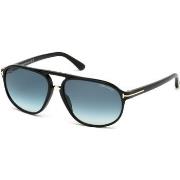 Lunettes de soleil Tom Ford FT0447 JACOB Lunettes de soleil, Noir/Vert...