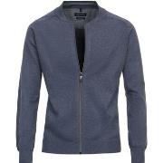 Sweat-shirt Casa Moda Cardigan Zippé Bleu