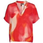 T-shirt Vero Moda TEE SHIRT - TANGERINE TANGO / JADE - M