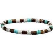 Bracelets Sixtystones Bracelet perles heishi 4mm turquoise-Small-16cm