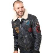 Veste Daytona MYTHIC + FUR SHEEP PETROL NAVY BLUE