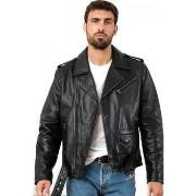 Veste Daytona RICK COW AIR MILLED BLACK