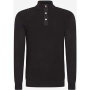 Pull Barbour Murrey - tricot à patte de boutonnage - noir