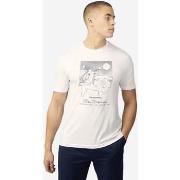 T-shirt Ben Sherman T-shirt d'été en scooter - blanc