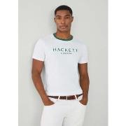 T-shirt Hackett T-shirt classique Heritage - blanc