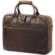 Sac ordinateur Gerard Henon Porte-ordinateur Cuir De Vachette Gras Ple...