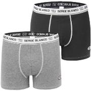 Boxers Serge Blanco Lot de 2 Boxers homme avec surpiqûres Class