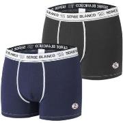 Boxers Serge Blanco Lot de 2 Boxers homme avec surpiqûres Class