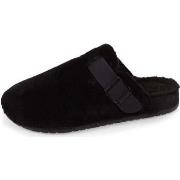 Chaussons Isotoner Chausson mules sabot Homme Noir