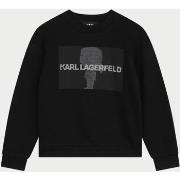 Sweat-shirt enfant Karl Lagerfeld Sweat col rond noir pour fille