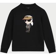 Sweat-shirt enfant Karl Lagerfeld Sweat col rond noir pour garçon